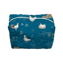 Farmstead Peacock Quilted Makeup Bag