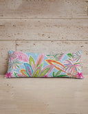 Fernscape Maya Blue Quilted Oblong 14" x33" Pillow