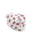 Flag Drift Blue Quilted Makeup Bag