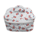 Flag Drift Blue Quilted Travel Case