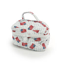 Flag Drift Blue Quilted Travel Case