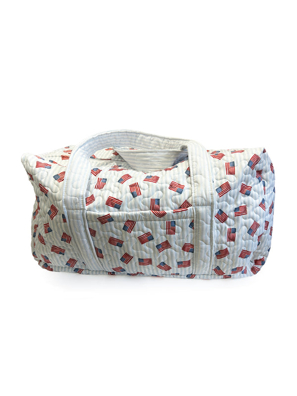 Flag Drift Blue Weekender Duffle Bag