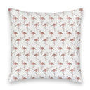 Flamingo Icon White Quilted 20" Pillow