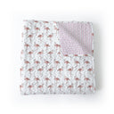 Flamingo Icon White Quilt