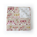 Foo Dogs Pink Baby Blanket