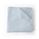 Ticking Stripe Blue Baby Blanket