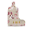 Foo Dogs Pink Quilted Boot Bag