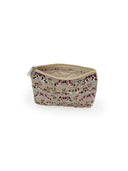 Foo Dogs Pink Quilted Makeup Bag