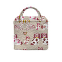 Foo Dogs Pink Quilted Handbag