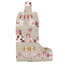 Foo Dogs Pink Quilted Boot Bag