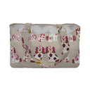 Foo Dogs Pink Quilted Tote