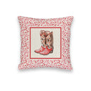 Framed Thunderbird Boots Sand Icon Quilted Mini Pillow 8" x 8"