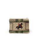 Framed Cowboy Christmas Quilted Makeup Bag