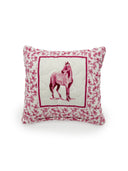 Framed Horse Fuchsia Quilted Mini Pillow 8" x 8"