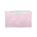 Framed Leopard Fuchsia Quilted Makeup Bag