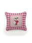 Framed Sweater Pups Pink Quilted Mini Pillow 8" x 8"