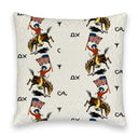 Freedom Rider Linen Quilted 20" Pillow