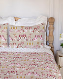 Foo Dogs Pink Quilt