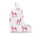 Donkey Icon Fuchsia Quilted Boot Bag