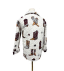Game Day Maroon Thunderbird Boots Quilted Snap Jacket