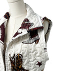 Game Day Maroon Thunderbird Boots Quilted Cate Vest