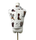 Game Day Maroon Thunderbird Boots Quilted Cate Vest