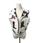 Game Day Maroon Thunderbird Boots Quilted Cate Vest