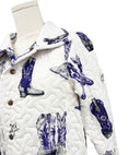 Game Day Purple Thunderbird Boots Quilted Snap Jacket