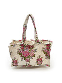 Garden Walk Linen Quilted Tote
