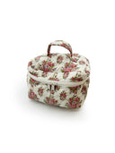 Garden Walk Linen Quilted Travel Case