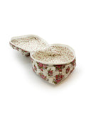 Garden Walk Linen Quilted Travel Case