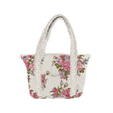 Garden Walk Linen Zipper Tote Bag