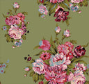 Garden Walk Olive Quilted Snap Jacket