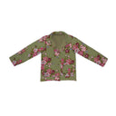 Garden Walk Olive Quilted Snap Jacket