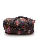 Garden Walk Plum Quilted Weekender Duffle Bag