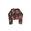 Garden Walk Plum Cropped Quilted Jacket