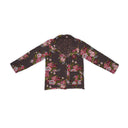 Garden Walk Plum Quilted Snap Jacket