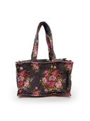 Garden Walk Plum Quilted Tote