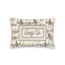 "Giddy Up" Trail Brown Quilted Mini Pillow 8" x 12"