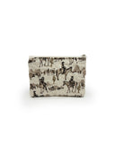 "Giddy Up" Trail Brown Quilted Makeup Bag