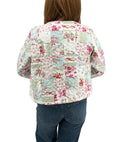 Gracie Patchwork Pastel Cropped Quilted Jacket