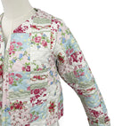 Gracie Patchwork Pastel Cropped Quilted Jacket