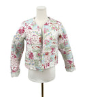 Gracie Patchwork Pastel Cropped Quilted Jacket