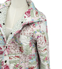 Gracie Patchwork Pastel Quilted Snap Jacket