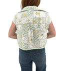 Gracie Patchwork Sage Quilted Cate Vest