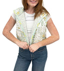 Gracie Patchwork Sage Quilted Cate Vest