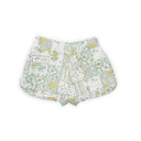 Gracie Patchwork Sage Quilted Scallop Shorts *Web Exclusive*