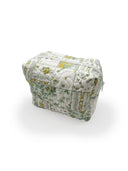 Gracie Patchwork Sage Makeup Bag
