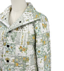Gracie Patchwork Sage Quilted Snap Jacket