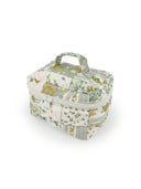 Gracie Patchwork Sage Quilted Travel Case
